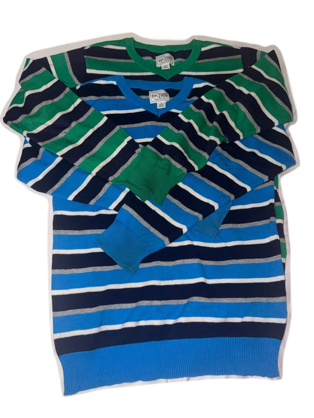2 The Children’s Place Striped Crewneck Sweater